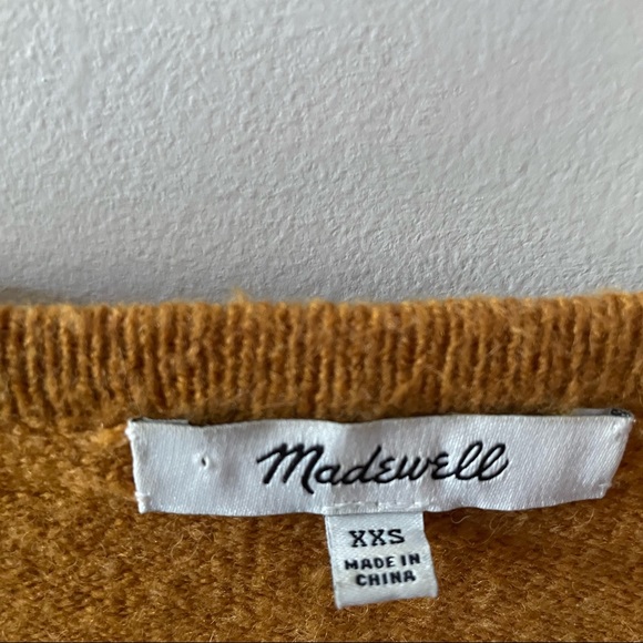 Madewell Kent Cardigan Sweater in Coziest Yarn Alpaca/Merino Wool Blend XXS - Picture 8 of 9